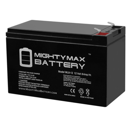 12V 8Ah SLA Battery Replaces Doorking 1802-EPD Telephone Entry -  MIGHTY MAX BATTERY, ML8-1213256